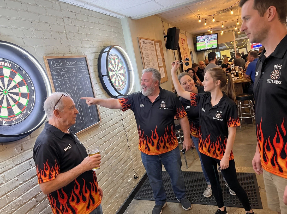 Custom Dart Jerseys: Team Shirts With Names, Nicknames and Sponsors