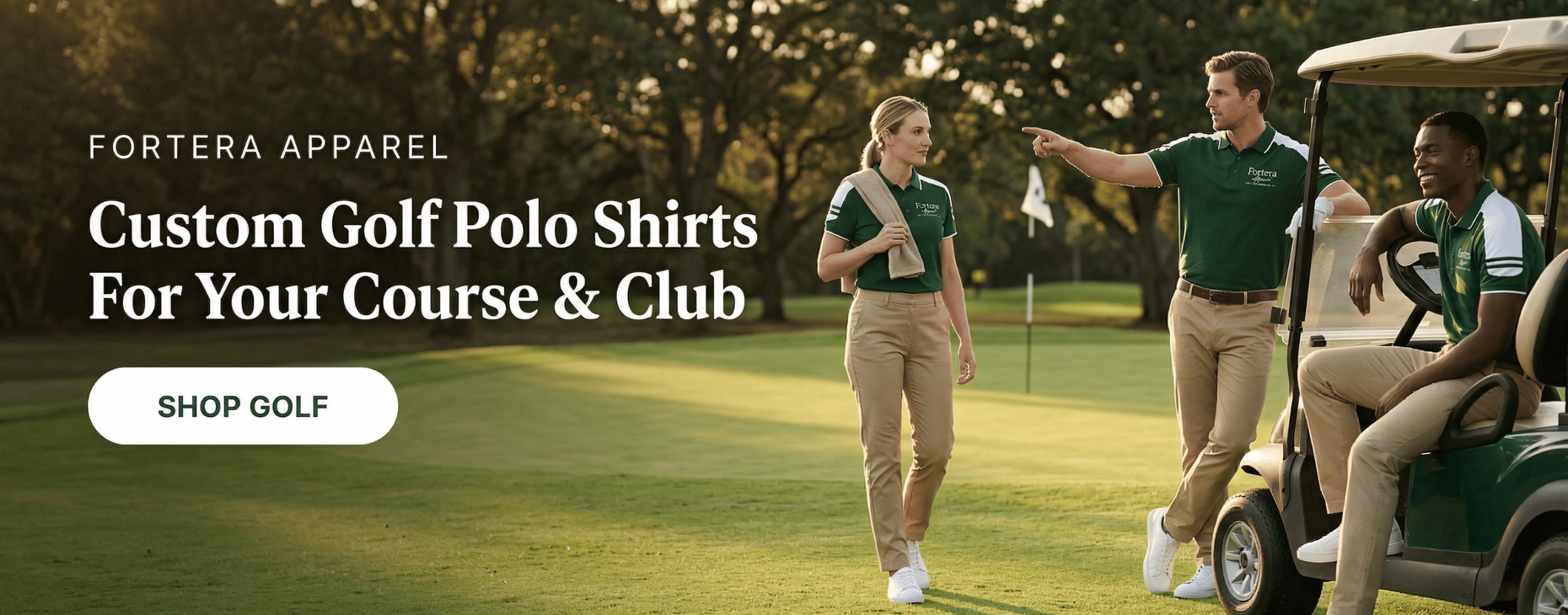 Custom Golf Polo Shirts for Country Club Staff - Fortera Apparel