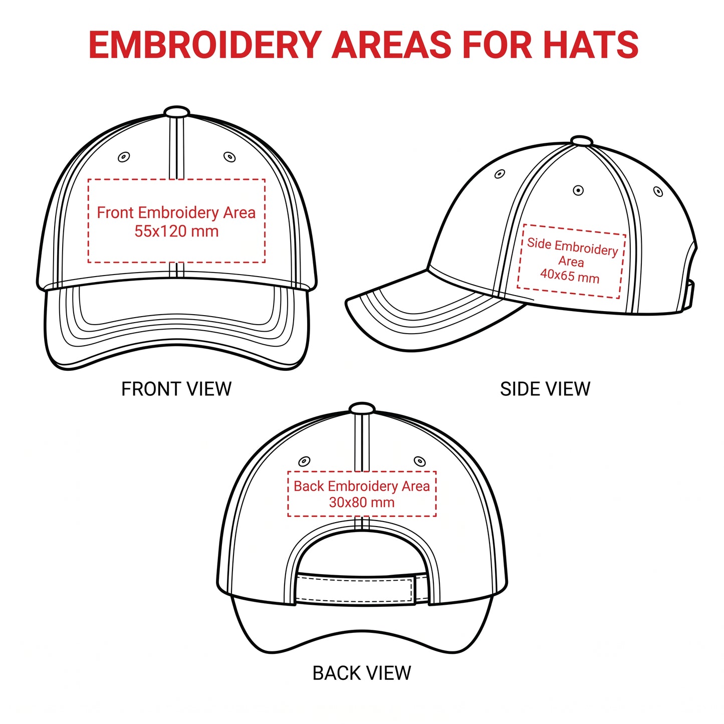 Custom Caps & Embroidered Baseball Caps | 1 Piece Minimum