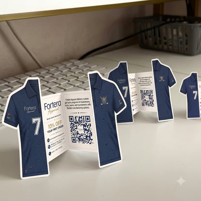 Custom Shape Business Cards | Die Cut, Square & Rounded | Fortera Apparel