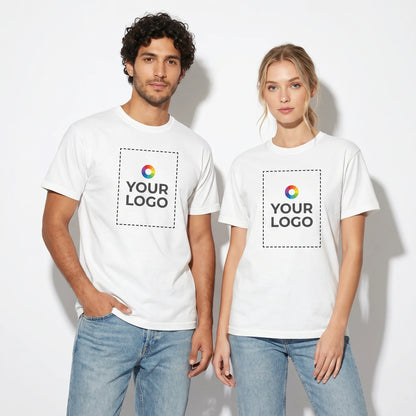 Comfort Colors Custom T-Shirt - Couple front editorial pose
