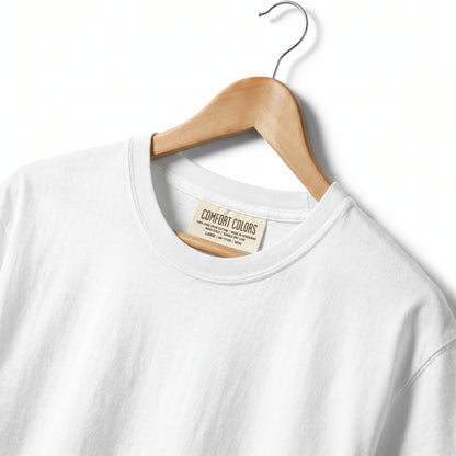 Comfort Colors Custom T-Shirt - Size M comparison male and female