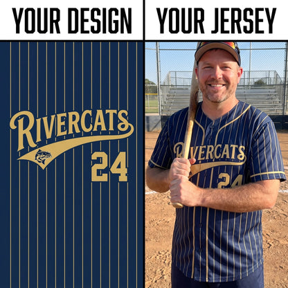 Custom Softball Jerseys - Upload Your Design | Sublimated Button Up Jersey | Fortera Apparel