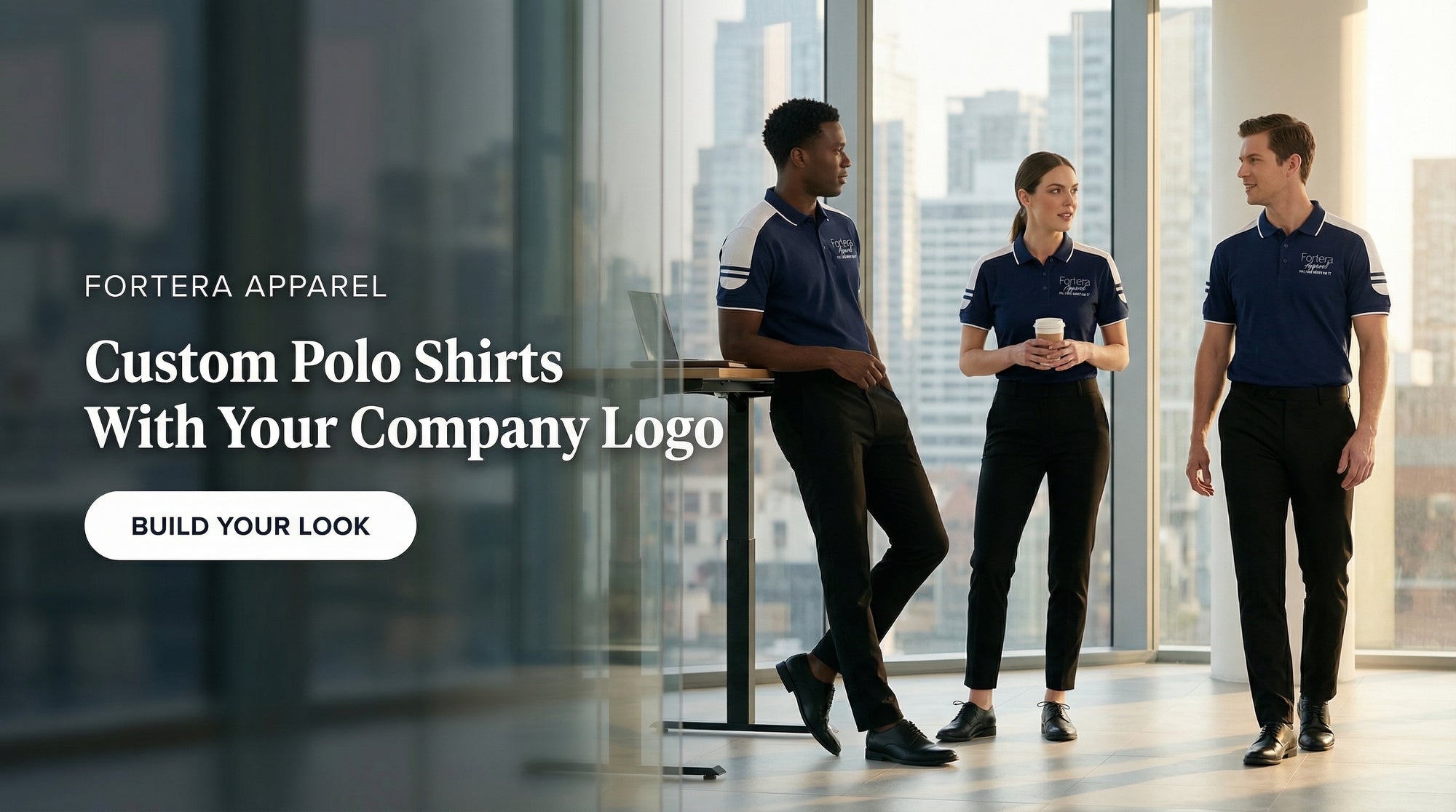 Custom Embroidered Polo Shirts for Business Teams