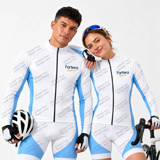 Custom Bike Kits - Long Sleeve Cycling Jersey & Bib Shorts Set | Fortera Apparel