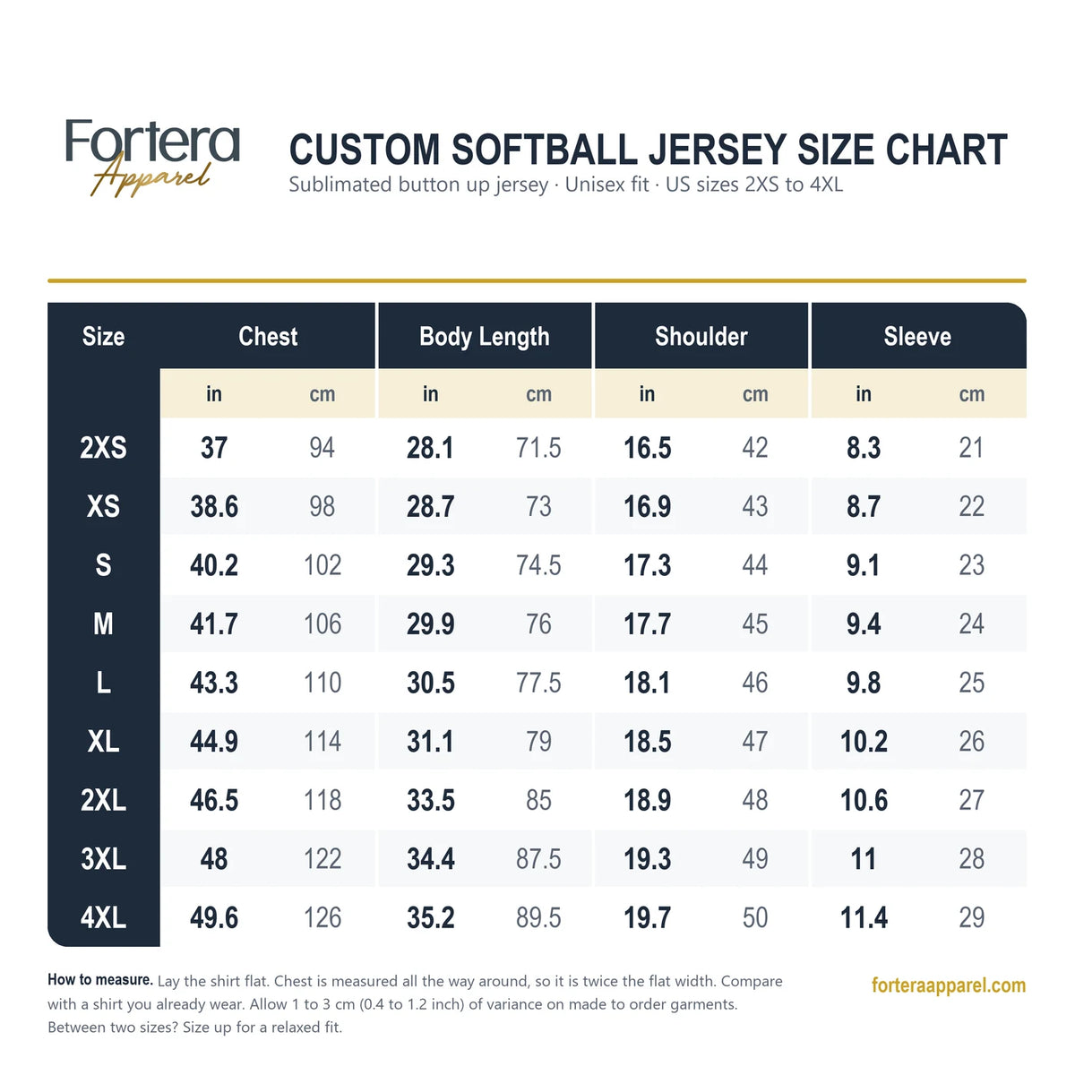 Custom Softball Jerseys - Upload Your Design | Sublimated Button Up Jersey | Fortera Apparel