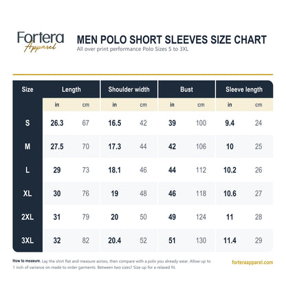 Polka Dot Polo Shirt, Custom Printed - Fortera Apparel