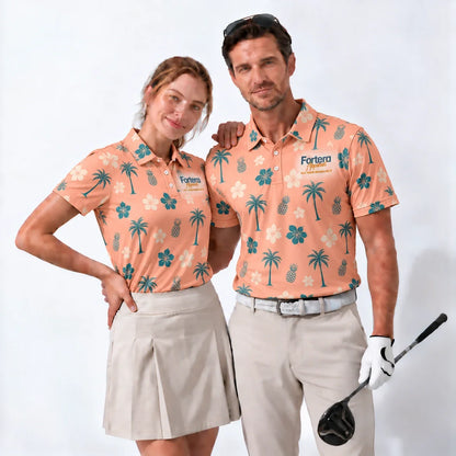 Aloha Polo Shirt with Fortera Apparel chest logo