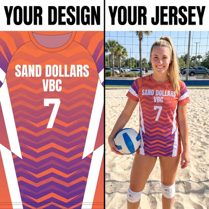 Custom Volleyball Jerseys - Upload Your Design | Sublimated Team Jersey | Fortera Apparel